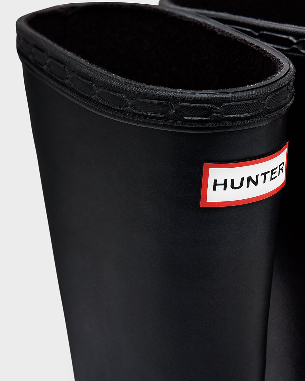 Hunter Original First Classic Rain Boots - Discount Kids Black - QVMXFW720